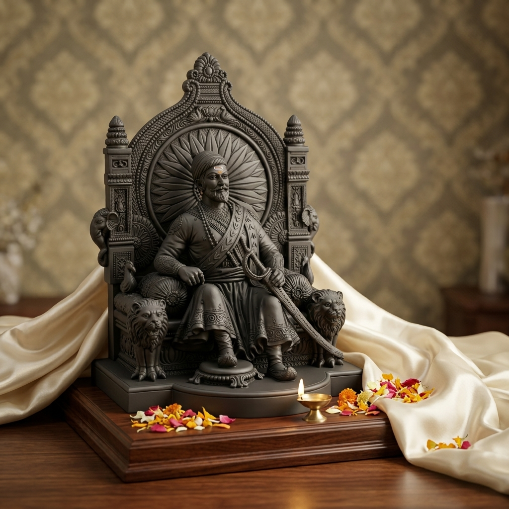 Majestic Chhatrapati Shivaji Maharaj 22-Inch Bust